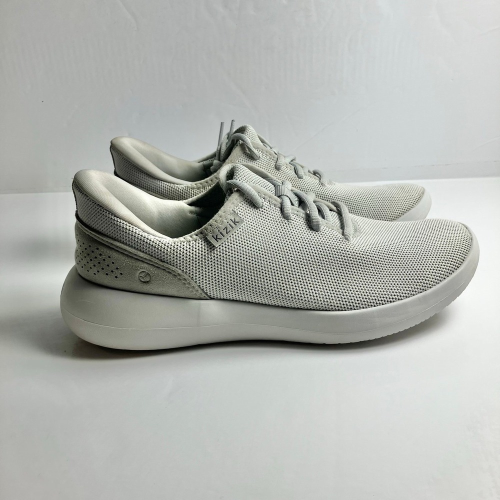 Kizik Madrid Eco Knit Sneakers M 5.5/ W 7 Pebble Gray Walking Shoes Athletic